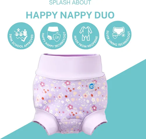 Vista 2 de Splash About Baby Happy Nappy Duo Swim Diaper for Babies and Toddlers