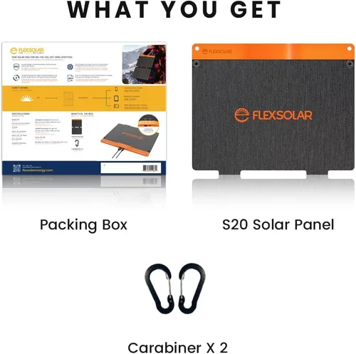 Vista 9 de Cargador de panel solar pequeño de 20 W, 5 V, USB-A, USB-C, plegable, portátil, ligero, ETFE, panel de energía de emergencia, IP67, impermeable