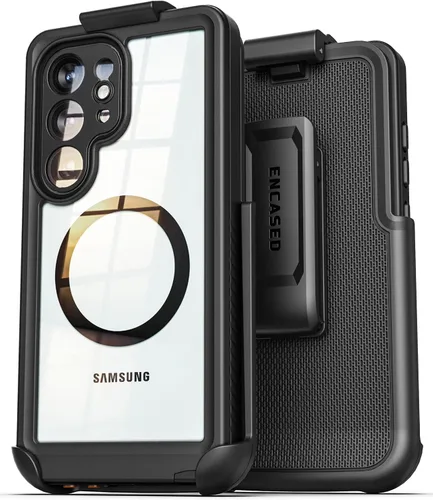 Vista 11 de Encased Funda impermeable para cinturón diseñada para Samsung Galaxy S24 Plus, funda protectora de cuerpo completo con protector de pantalla