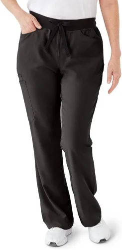 Vista 2 de ave. Women's Coastal Seven Pocket Bootcut Scrub Pant Negro