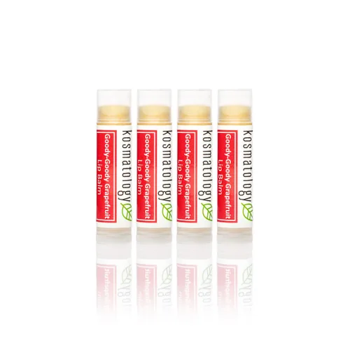 Vista 8 de Kosmatology Bálsamo labial orgánico de menta verde, paquete de 4 unidades, sin cera de abeja, vegano, 100% natural hidratante para labios agrietados