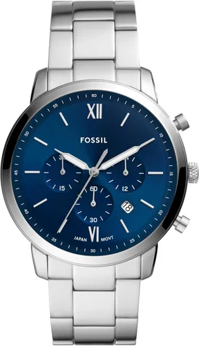 Vista 16 de Fossil Neutra - Reloj cronógrafo de cuarzo de acero inoxidable y cuero para hombre Pulsera negra/marrón