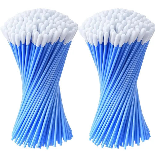 Vista 15 de Chinco 200 piezas de hisopos de espuma con punta de esponja, hisopos de espuma con punta de esponja para impresora de inyección de tinta, cabezal