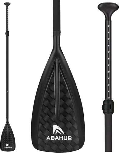 Vista 12 de Abahub SUP Paddles - 3 piezas ajustables de pie remo ligero para paddleboard, aleación de aluminio recubierto de poliuretano eje 68 a 84 pulgadas
