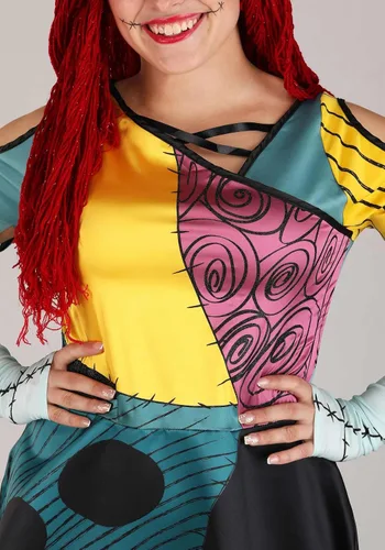 Vista 7 de Disguise Disfraz de Sally Prestige para adultos, disfraz para mujer, Multi