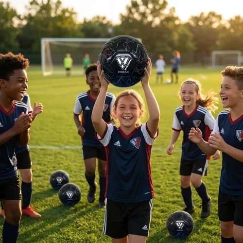 Vista 7 de VIZARI Zodiac Balón de fútbol juvenil de cuero sintético para niños, niñas y niños pequeños, diseño duradero e impermeable para entrenamiento