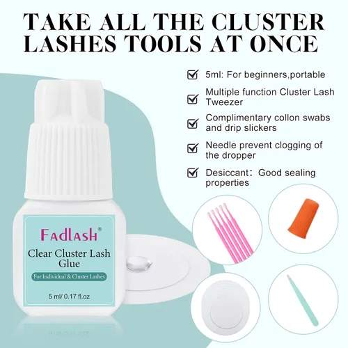 Vista 79 de FADLASH Extensiones de pestañas postizas en abanico con base puntiaguda 10D, extensiones de pestañas postizas de tallo medio, extensiones