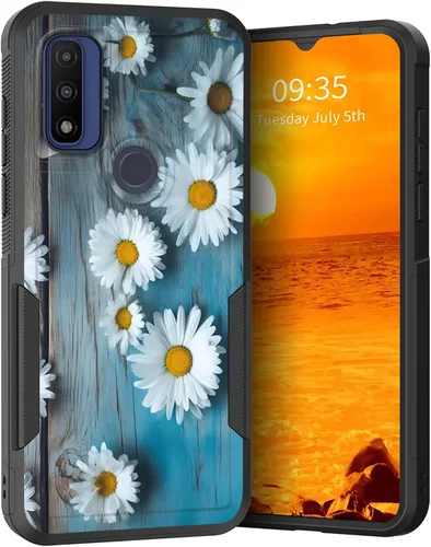Vista 191 de para Moto G Play 4G 2024, funda de dos capas híbrida resistente y a prueba de golpes, PC duro + silicona suave protectora para Motorola Moto G Play