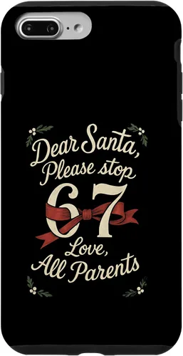 Vista 12 de Dear Santa 67 Funny Christmas Six Seven 6-7 Parents Case for iPhone XR