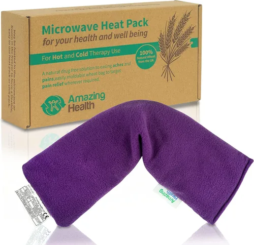 Vista 6 de Amazing Health - Bolsas de trigo para microondas, paquete de calor para microondas, con aroma a lavanda, almohadilla térmica para microondas, trigo