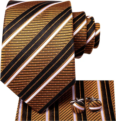 Vista 207 de Dubulle Corbata tejida de cachemira para hombre y gemelos de pañuelo para hombre, conjunto de gemelos para boda formal y negocios