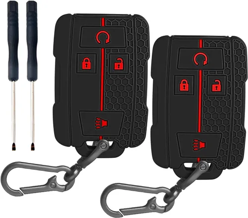 Vista 18 de QBUC - Funda para llavero Chevy con llavero (A: negro)