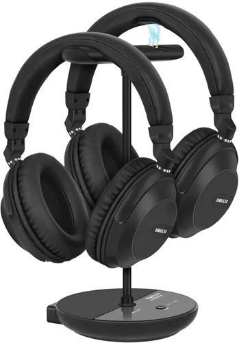 Vista 10 de SIMOLIO 737D Plus Auriculares de TV Inalámbricos para Personas Mayores con Modo de Cine y Diálogo Claro, Auriculares Inalámbricos Bluetooth