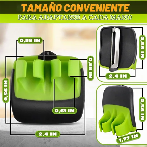 Vista 2 de Pelador de palma para verduras con cuchillas de acero inoxidable de doble