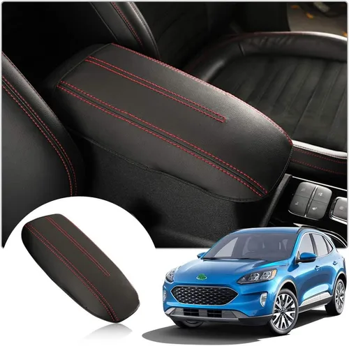 Vista 9 de YEE PIN Funda para reposabrazos central de automóvil, funda para tapa de consola Rogue X-Trail 2014-2019, caja de reposabrazos de consola central