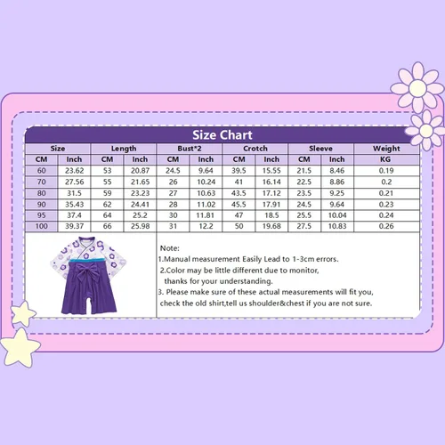 Vista 2 de Mono para bebé kimono japonés mameluco de algodón para niñas disfraz de estilo japonés con 2 pares de calcetines