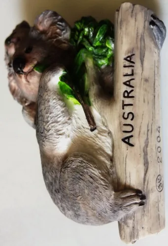 Vista 2 de WitnyStore Pequeño Koala Mamá y Bebé Animales australianos Australia y Oceanía Atracciones Turísticas Resina Refrigerador Imán Viajero Recuerdo