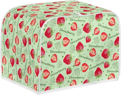 Vista 9 de JEOCODY Fundas para horno tostador para cocina, 2 rebanadas retro con estampado de mármol negro, cubierta antipolvo, lavable e impermeable