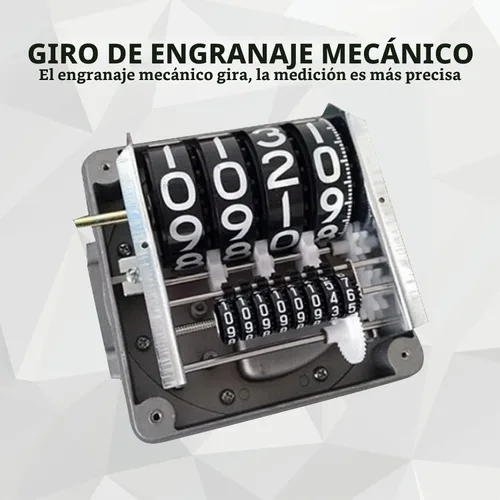 Vista 9 de Medidor de flujo de combustible mecánico, contador de medidor de flujo de gas digital de 1 pulgada 4 para gasolina de queroseno de medida, 1%