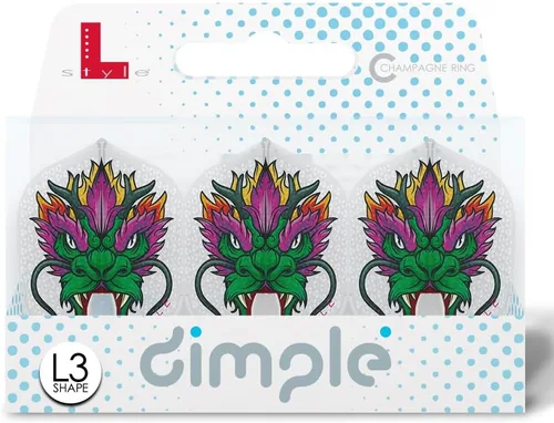 Vista 5 de L-style L3 Shape (Small Standard) Dart Flights - PRO Dimple
