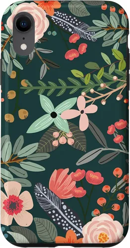 Vista 25 de Cute Colorful Garden Botanical Floral Pattern Case for iPhone 17