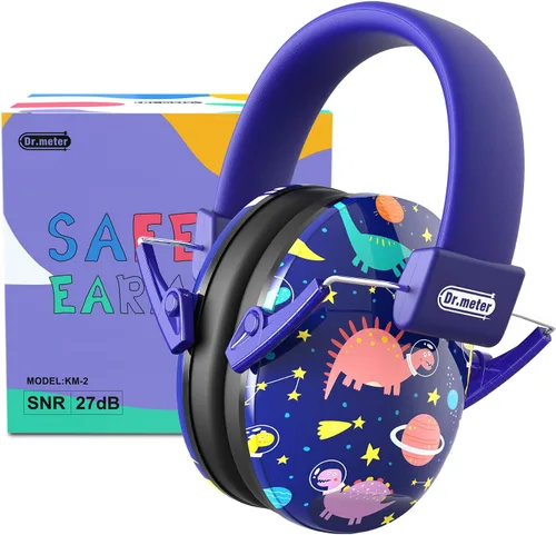 Vista 27 de Orejeras con cancelación de ruido del Dr.meter: auriculares con cancelación de ruido SNR27.4 con diadema ajustable, orejeras con protección auditiva