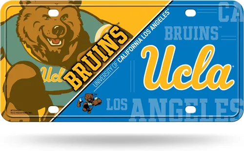 Vista 21 de NCAA etiqueta de metal para auto, negro