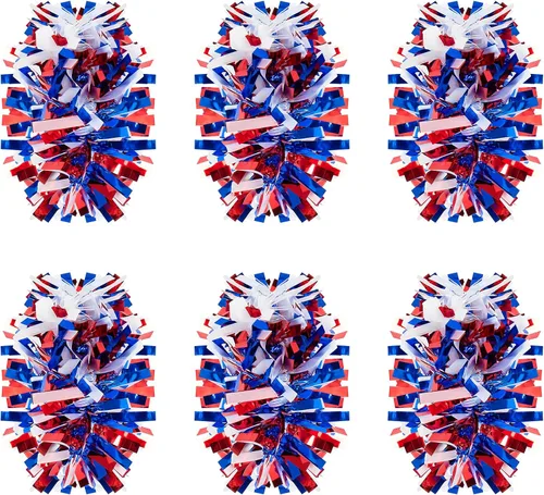 Vista 7 de Shappy Guirnalda de oropel de 90 pies, 6 rollos de guirnalda de oropel con purpurina metálica para decoración de boda, verano, Luau, fiesta