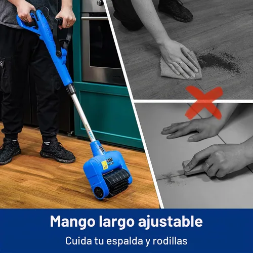 Vista 3 de Máquina Limpiadora de Lechada Eléctrica SICENXTOOLS Máquina Liviana Limpia de Forma Segura la Lechada Entre Las Baldosas del Piso Limpiador