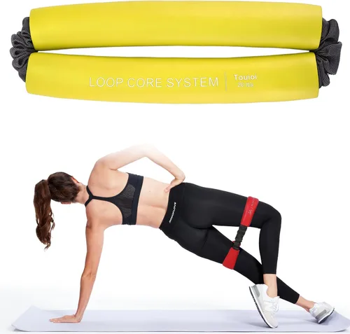 Vista 12 de Hip & Core System, Resistance Loop to Stretch, Core Fitness Glute Workout Bands