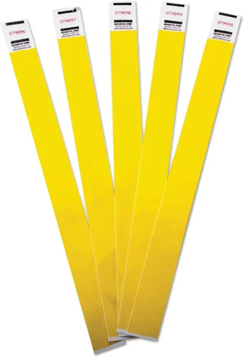 Vista 8 de Pulseras de gestión de multitudes, numeradas secuencialmente, azul, paquete de 100