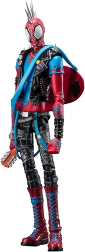Vista 10 de TAMASHII NATIONS - Spider-Man: Across The Spider-Verse - Figura de acción Araña Escarlata