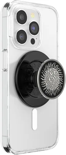 Vista 31 de Agarre para teléfono PopSockets con soporte expansible, agarre adhesivo - aluminio negro