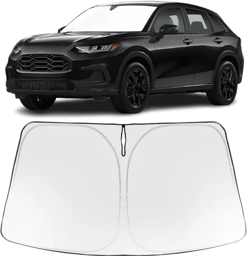 Vista 108 de Proadsy Parasol para parabrisas Rivian R1S 2022-2025 2026 de 4 capas plegable, protector de parasol frontal que bloquea los rayos UV, mantiene