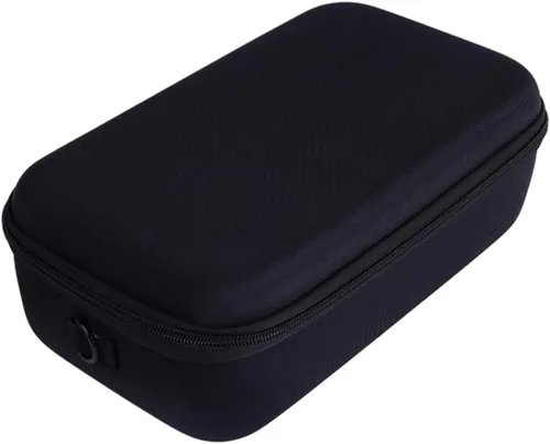 Vista 4 de Funda de transporte para JBL Charge 6 con altavoz Bluetooth, bolsa de almacenamiento portátil con correa para el hombro (todo negro)