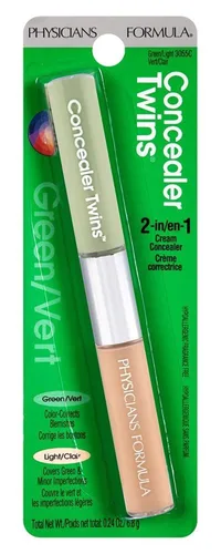 Vista 2 de Physicians Formula Barra Correctora Cremosa de Doble Punta Verde/Claro, Neutralizante, Ojeras, Cicatrices, Manchas, Ojos