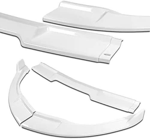 Vista 2 de Kit de 3 bordes para parachoques delantero compatible con Infiniti G35 Coupe 2003-2007, alerón de protección con moldura divisora estilo GT, difusor