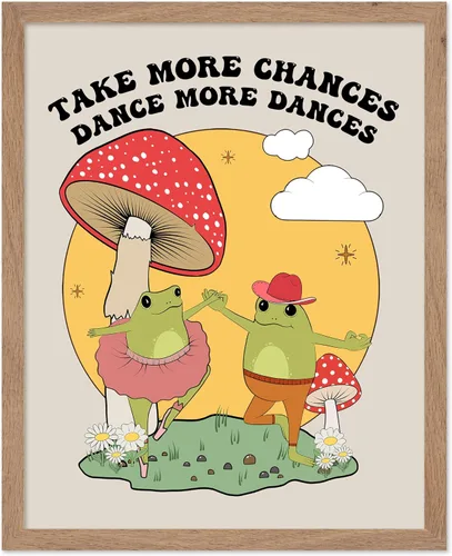 Vista 39 de Poster Master Dance More Dances Poster - Retro Dancing Cats Print - Groovy Cat Art - Preppy & Trendy Design - Positive Quotes Artwork - Dance Decor