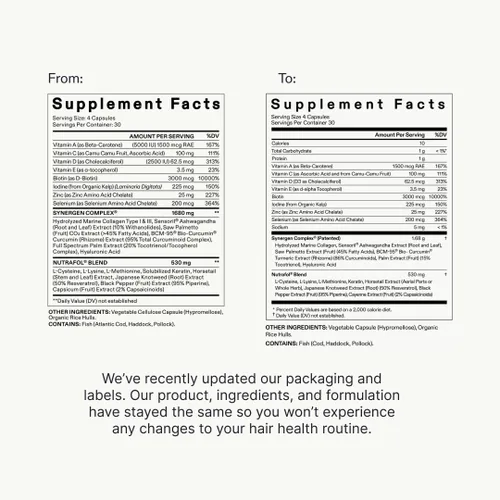 Vista 8 de Nutrafol Suplementos para el crecimiento del cabello y suero capilar para mujeres, de 18 a 44 años, clínicamente probado para grosor y fuerza