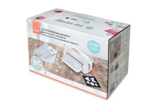 Vista 8 de Bira - Kit de iniciación de máquina de troquelado y estampado en relieve ajustable de 9 pulgadas, apertura de 9 pulgadas, papel, tela y otros