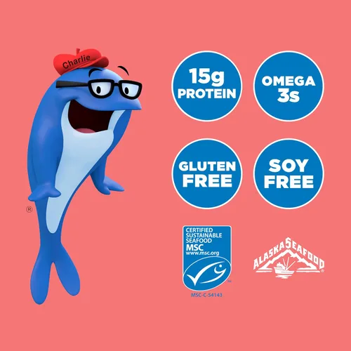 Vista 6 de StarKist Salmón rosado sin piel y sin hueso en agua, bolsa de 2.6 onzas 0.53 oz de proteína por porción, capturado en la naturaleza, sin gluten