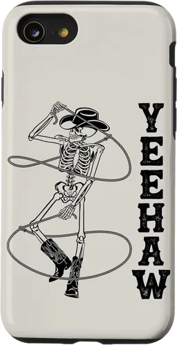 Vista 18 de Western Cowboy Skeleton Yeehaw Rodeo Southern Country Music Case for iPhone 17