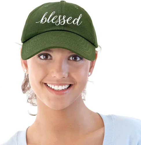 Vista 5 de DALIX Blessed - Gorra de béisbol de algodón suave para mujer