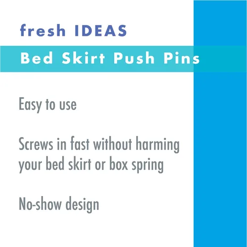 Vista 3 de Levinsohn Textile FRE-751-XX-ASST-XX Fresh Ideas Pines para falda de cama, set de 12
