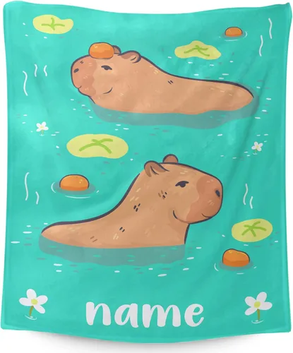 Vista 10 de Mantas para niños personalizadas con nombre, mantas pequeñas de 50 x 40 pulgadas para niños, niños y niñas, forro polar de franela suave y mullida