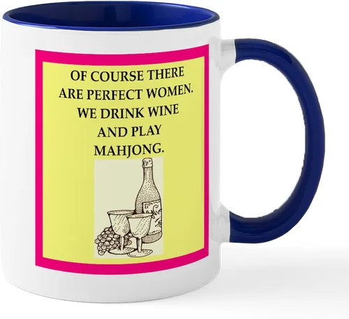 Vista 53 de CafePress Mahjong Mugs - Taza de café de cerámica de 11 oz (11.0 fl oz)