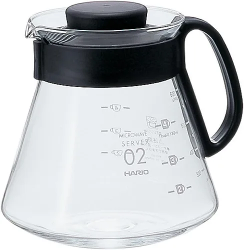 Vista 8 de Hario V60 Glass Range - Servidor de café, 12.2 fl oz, color negro