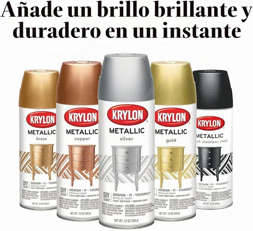 Vista 5 de Pintura en aerosol de uso general Latón metálico metálico (Brass Metallic)