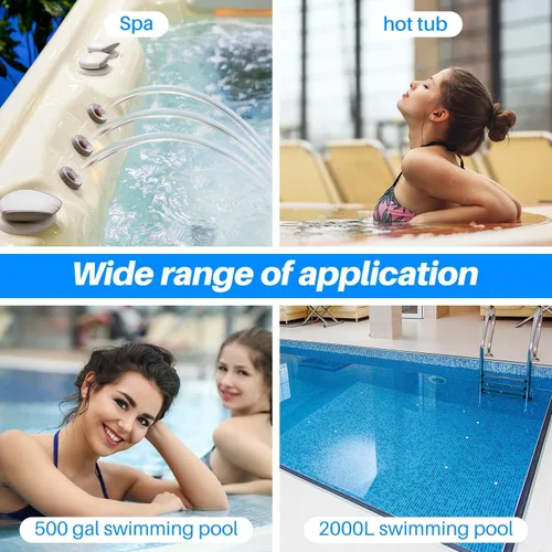 Vista 6 de POOLPURE Barra mineral para bañera de hidromasaje, cartucho de iones minerales plateados, desinfectante de iones de plata para spa (paquete de 1)