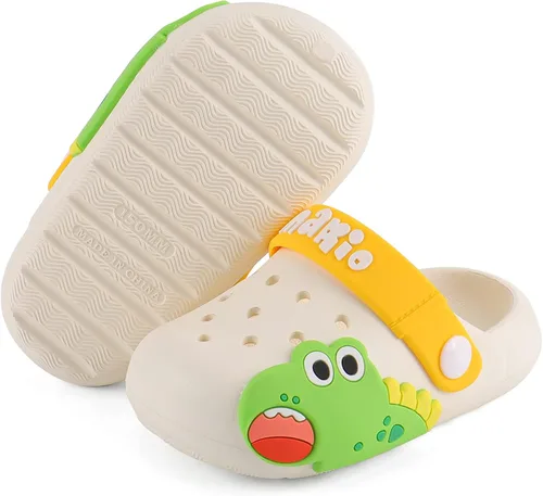 Vista 2 de KAKU NANU Kids Slides Toddler Boys Girls Cute Cartoon Sandals Summer Garden Beach Pool Slip On Slides for Indoor Outdoor